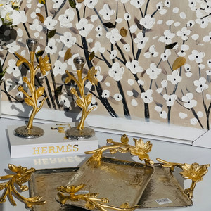 Bandeja Artesanal de Diseño Art Deco para Servir Postres Creativos, Fiestas, Bandeja Decorativa de Diseño, Mejor Precio - Product Image 1