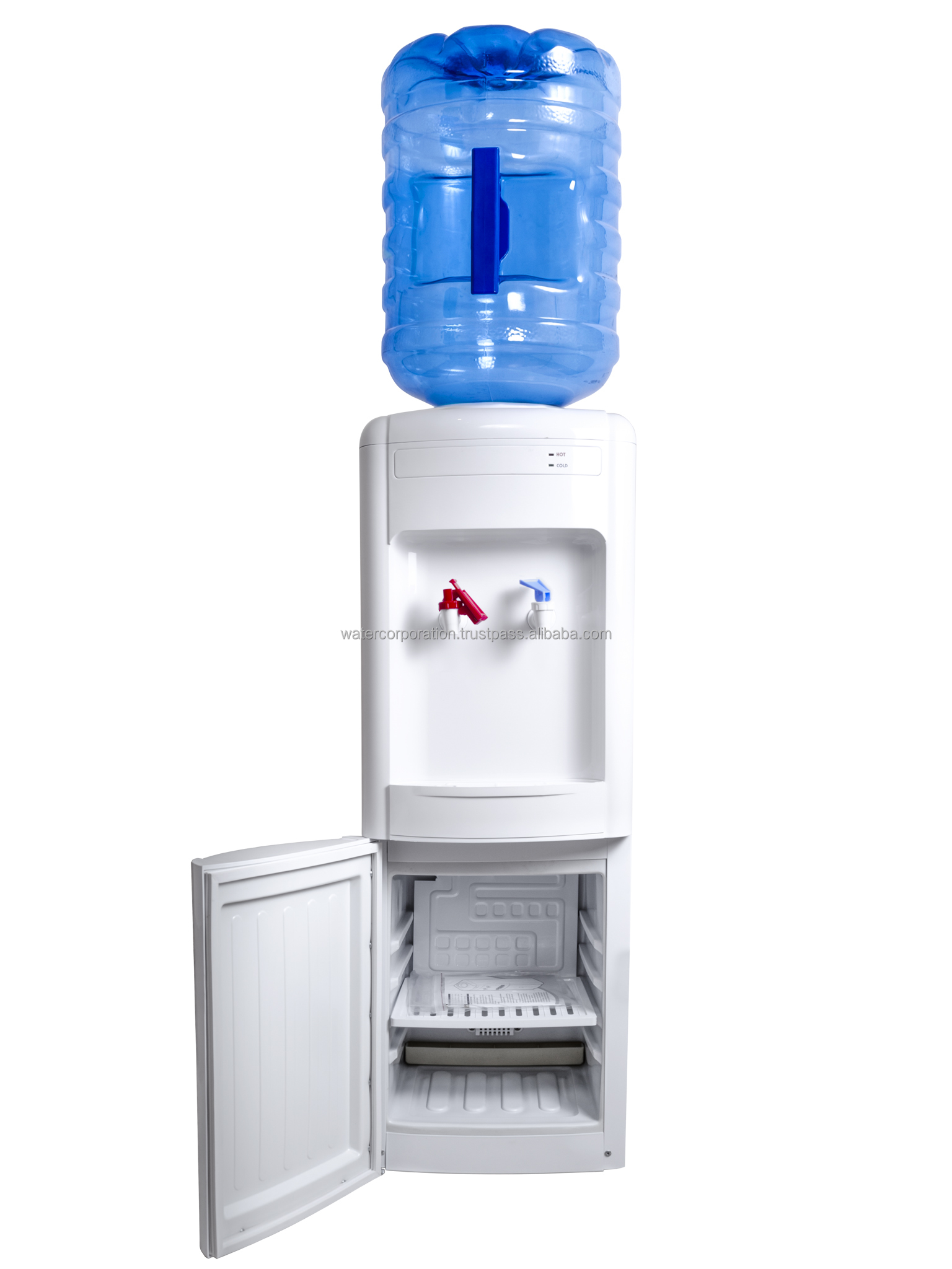 Assured Quality Top Load Freestanding Hot and Cold Water Dispenser with  Fridge and Compressor for Home Use