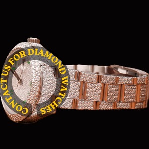 Reloj de Hip Hop con Diamantes VVS para Hombre, Exportador Indio, Reloj Automático de Acero Inoxidable de Lujo, Disponible a Precio Descontado - Product Image 4