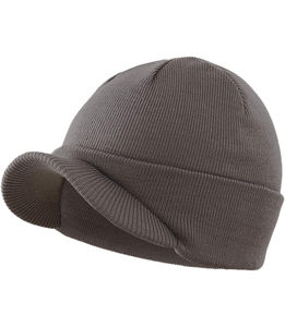 Essential Unisex <b>Winter</b> Beanie <b>Cap</b> with Brim Warm Knit Cuff Breathable - Product Image 1