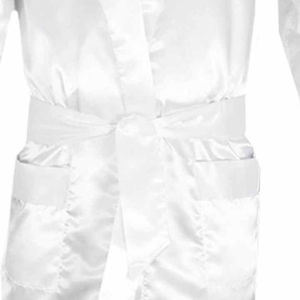 Robe de boxe en gros pour hommes OEM, tenue de combat professionnelle légère et respirante en satin pour entraînement et compétition - Product Image 4
