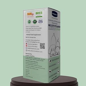 Jarabe Multivitamínico con Aminoácidos para Perros y Gatos |   Suplemento para Perros y Gatos con Sabor a Pollo que Ayuda al Crecimiento y Desarrollo General - Product Image 2