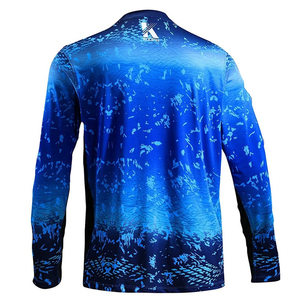 Camisas de Pesca Transpirables de Secado Rápido con Estampado Personalizado al por Mayor para Adultos, Mangas Largas, Colores Sólidos, la Mejor Ropa de Pesca con Estampado Digital - Product Image 4