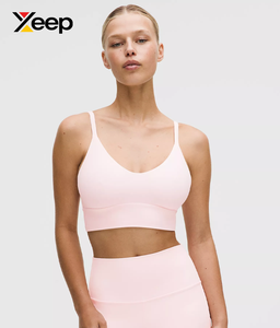 เสื้อชั้นในกีฬาโยคะคุณภาพสูงสำหรับผู้หญิง XEEP รุ่น XC-SB-129 แบบเรียบง่าย ระบายอากาศได้ดี สายปรับได้ แผ่นรองถอดออกได้ รองรับได้ดีเยี่ยม แห้งเร็ว - Product Image 1