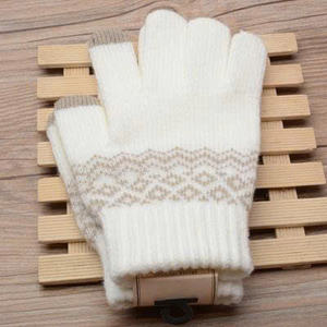 Guantes Térmicos de Invierno con Patrón Jacquard, Doble Capa de Tejido, Pantalla Táctil, para Exteriores, de Moda, con Forro Interior de Poliéster, Vietnam - Product Image 5
