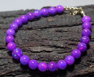 Purple Opal Balls <b>Beads</b> Natural Opal 5-8mm 8"/16" Inches HASNAIN GEMS Brand Rajasthan Origin for Jewelry Making <b>Direct</b> Factory - Product Image 4