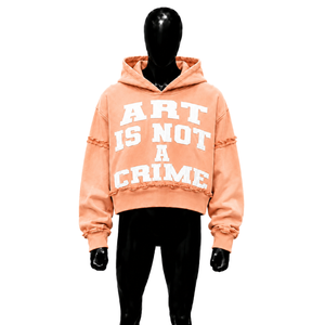 Sudadera con capucha oversize con estampado de arte gráfico de melocotón, estilo urbano, de algodón, de felpa francesa, con estampado frontal, estilo urbano, lavado. - Product Image 1