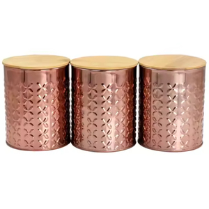 Amazing Style Cylinder Metal <b>Cookie</b> <b>Jar</b> With Airtight Lid Minimalist Kitchen Storage Container For Freshness Preservation - Product Image 6