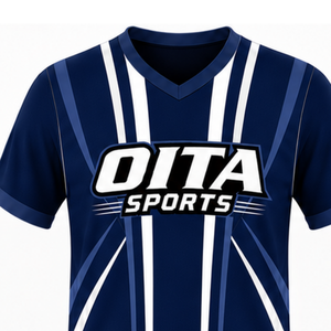 Maillot de rugby bleu marine et blanc à manches courtes, col en V, uniforme d'équipe, respirant, léger, personnalisable, vêtements de sport d'entraînement - Product Image 3