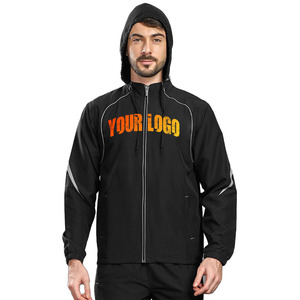 Breathable Design Zip Closure Casual Long Sleeves Hooded Collar Nylon/Polyester <b>Jacket</b> <b>Men's</b> Winter Windbreaker Anorak <b>Jacket</b> - Product Image 5