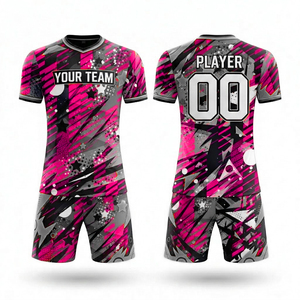 Ensembles de maillots de football par sublimation, très demandés, séchage rapide, kits de football personnalisés pour hommes et jeunes, tenue d'entraînement respirante, ensemble uniforme - Product Image 2