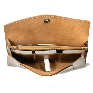 Women's Luxury Fashion Long <b>Card</b> <b>Holder</b> <b>Wallet</b> Genuine Leather Zipper Closure Waterproof RFID Blocking Minimalist Linen - Product Image 4