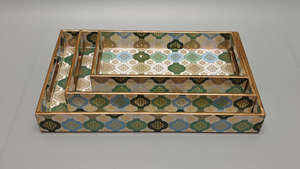 Bandeja de impresión MDF artesanal de alta calidad al por mayor, Bandejas para servir para hoteles, restaurantes, utensilios de cocina con tamaño personalizado - Product Image 6