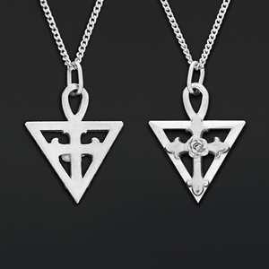 Pendentif BOJ RCJ 003, style victorien, personnalisé, rose-croix rosicrucienne, fait main, argent sterling, symbole alchimique, prix bas, en solde - Product Image 5