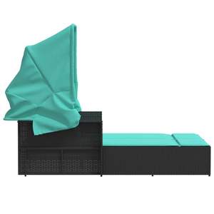 Chaise longue double noire - Product Image 5