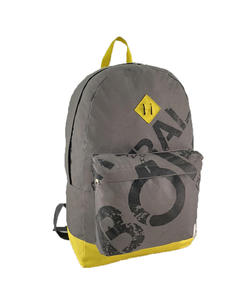 Mochila escolar moderna gris y amarilla para adolescentes, tela duradera de alta densidad, compartimento interno acolchado para estudiantes. - Product Image 1