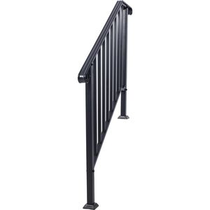 Ringhiera Flessibile per Portico BL, Corrimano per Gradini Esterni da 3/4 Gradini in Ferro Battuto # Dispositivo di Assistenza per la Sicurezza sulle Scale - Product Image 5