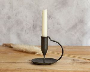 Iron <b>Candlestick</b> Holder Classic Design Home Decoration Metal Candle Holder Twisted Stem <b>Black</b> Finish - Product Image 6