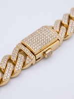 Bijoux en diamant Hip-Hop chaîne cubaine 9.50Cts en 22 pouces 8mm or 10K avec VVS-VS clarté couleur EF