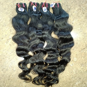 Cheap 100 Human Hair Hair Bundle Extension Raw Indian Remy Natural Vendor DHL <b>Top</b> Style Wave Color Double Weight Material <b>Silky</b> - Product Image 5
