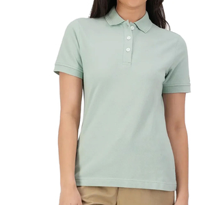 Camiseta Polo de Alta Calidad para Mujer, Fabricada en EE. UU., Ropa Deportiva de Algodón Suave, Proveedor al por Mayor - Product Image 1