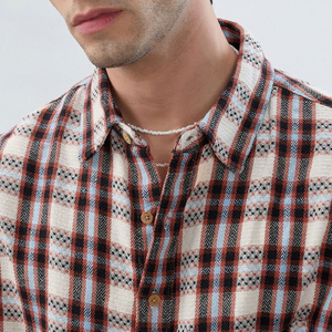 Men's Plaid Flannel <b>Shirt</b> Long <b>Sleeve</b> Casual Checkered Button Down Turn-down Collar Breathable Cotton Autumn Wear - Product Image 6