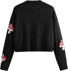 Suéter de Punto para Mujer, Corte Curvo, Tallas Grandes Disponibles, Jersey de Invierno, Suave y Cálido, Color Sólido - Product Image 2