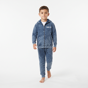 Conjunto de Sudadera con Capucha y Cremallera Completa de Forro Polar para Niños con Logotipo Personalizado, Lavado Ácido, de Algodón Grueso, Chándal Deportivo Informal - Product Image 1