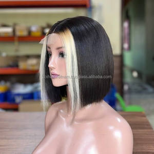 Perruques Bob Tendance 100% Cheveux Humains Vierges Vietnamiens Perruque Lace Front Sans Colle Dentelle HD Transparente Lisse et Soyeuse - Product Image 4