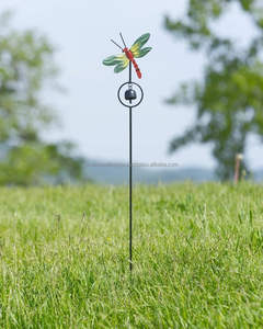 Piquets de jardin artistiques en métal résistant à la rouille pour la décoration de la pelouse, supports de plantes en fer robustes, fournitures d'aménagement paysager - Product Image 2