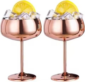 Copa de Vino Clásica Premium de Latón/Cobre, Reutilizable, de 300-450 ml, para el Hogar, Restaurantes, Bares y Eventos - Product Image 5