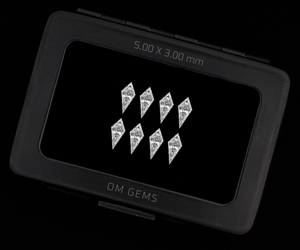 Diamante cultivado en laboratorio de 1.0 quilates, 5x3 mm, corte rombo, diamante melee, diamante blanco creado en laboratorio para joyería y pendientes (8 piezas) - Product Image 5