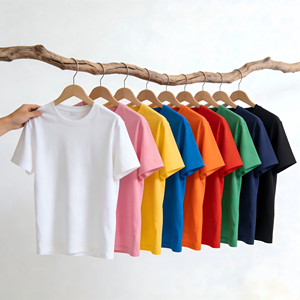 T-shirts en coton personnalisés de 180 g/m², 200 g/m², 230 g/m², 260 g/m², 300 g/m², t-shirts lourds surdimensionnés, t-shirts vierges de haute qualité pour hommes - Product Image 3