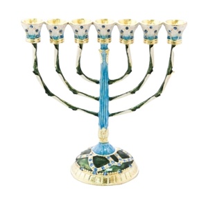 Soporte de vela con estilo para decoración de hogar, Hotel, restaurante, diseño moderno, candelabro de mesa de Metal y latón, linternas y tarros de vela - Product Image 1