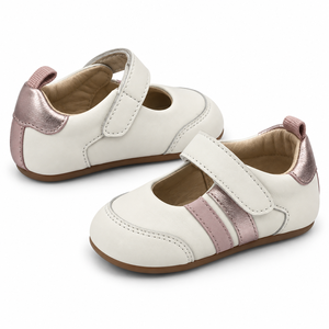 Chaussures Mary Jane unisexes en cuir véritable avec soutien de la voûte plantaire, semelle antidérapante, fermeture auto-agrippante, plates décontractées, tailles 13-24 mois - Product Image 2