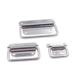 Stainless Steel Cabinet <b>Handle</b> 304 For Drawer <b>Door</b> Tool Box <b>Pull</b> Ring Folding <b>Handle</b> - Product Image 2