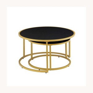 Mesa de Centro Redonda de Metal al por Mayor, Elegante Diseño Nuevo, Mesa de Centro de Lujo Personalizada, Muebles Modernos para Interiores - Product Image 2