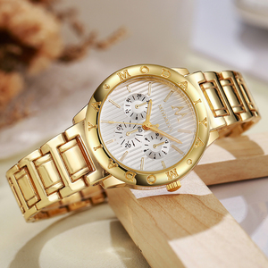 Montres à quartz rondes pour femmes, nouveau design, vert rose, montres pour femmes, Relojes - Product Image 5
