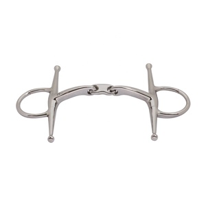 Bocado de mejilla completa de doble articulación personalizable para caballos al por mayor - Product Image 1