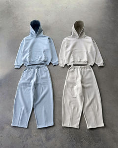 Pantalones Deportivos y Sudadera con Capucha de Doble Cintura con Bordado, Estilo Hip-Hop, Personalizados con Lavado Ácido, Pedrería y Perlas para Hombre - Product Image 1