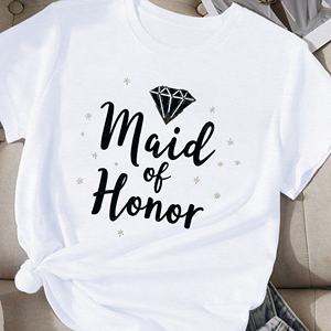 Diamond Maid of Honor Camiseta cómoda para mujer - Product Image 4
