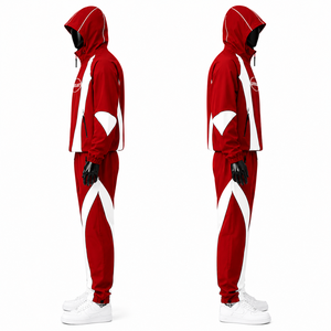 Conjunto Deportivo Personalizado, Chaqueta con Capucha Impermeable 100% Poliéster y Pantalones, Directo de Fábrica OEM - Product Image 4