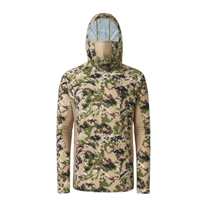 เสื้อฮู้ดตกปลาแบบขายส่งสั่งทำพิเศษ แขนยาว ป้องกันรังสียูวี สำหรับผู้ชาย - Product Image 3