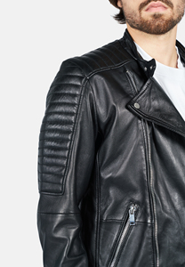 Chaqueta de Motociclista de Cuero Genuino para Hombre, Fabricante Mayorista, Chaqueta de Carreras de Cuero Vacuno Real con Protección Blindada CE 2026 - Product Image 4