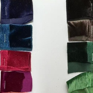 Tela de terciopelo elástico de poliéster y spandex, tejido de punto sólido de peso medio para cortinas, camisas, bolsos y juguetes, 250~280gsm, 63 pulgadas - Product Image 3