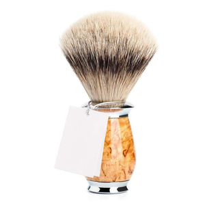 Pinceau à raser en poils synthétiques Silvertip Badger, poils doux, manche solide, étiquette privée, brosse à barbe - Product Image 1