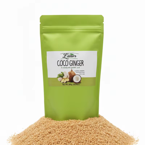 ชาผงมะพร้าวขิงออร์แกนิคแบบปรับแต่งได้ในขวด 300 กรัม - Product Image 2