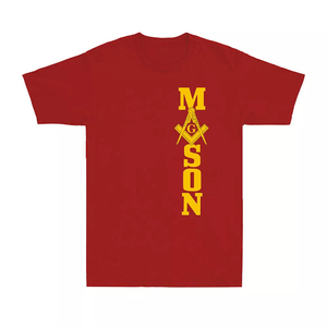 Camiseta Masónica Vintage para Hombre con Símbolo de Compás y Escuadra de Masones, Camiseta de Manga Corta de Alta Calidad Hecha a Medida - Product Image 4