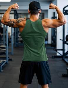 เสื้อกล้ามผู้ชายสีสันสดใส เนื้อผ้านุ่ม ระบายอากาศได้ดี ผลิตจากวัสดุรักษ์โลก ใส่สบาย คล่องตัว น้ำหนักเบา ทรงสวย ใส่ได้ทุกวัน ดีไซน์ทันสมัย - Product Image 3