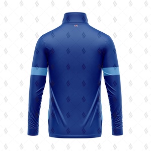 เสื้อพูลโอเวอร์ผู้ชายแบบซิปครึ่งตัว ผ้าฟลีซเนื้อนุ่ม สีพื้นเรียบ ทรงปกติ ไม่เป็นขุย เสื้อลำลองสำหรับฤดูหนาว ขายส่ง - Product Image 3